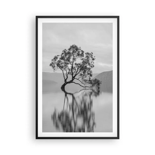 Poster în ramă neagră - Există o țară - 61x91 cm