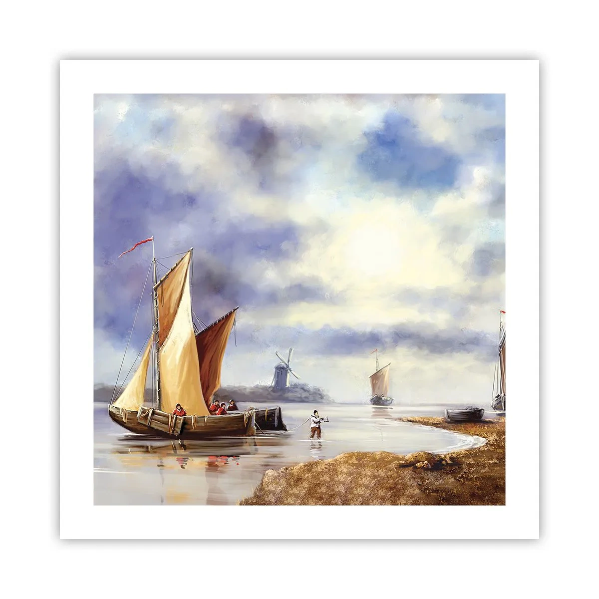 Poster - Întoarcerea marinarilor - 50x50 cm