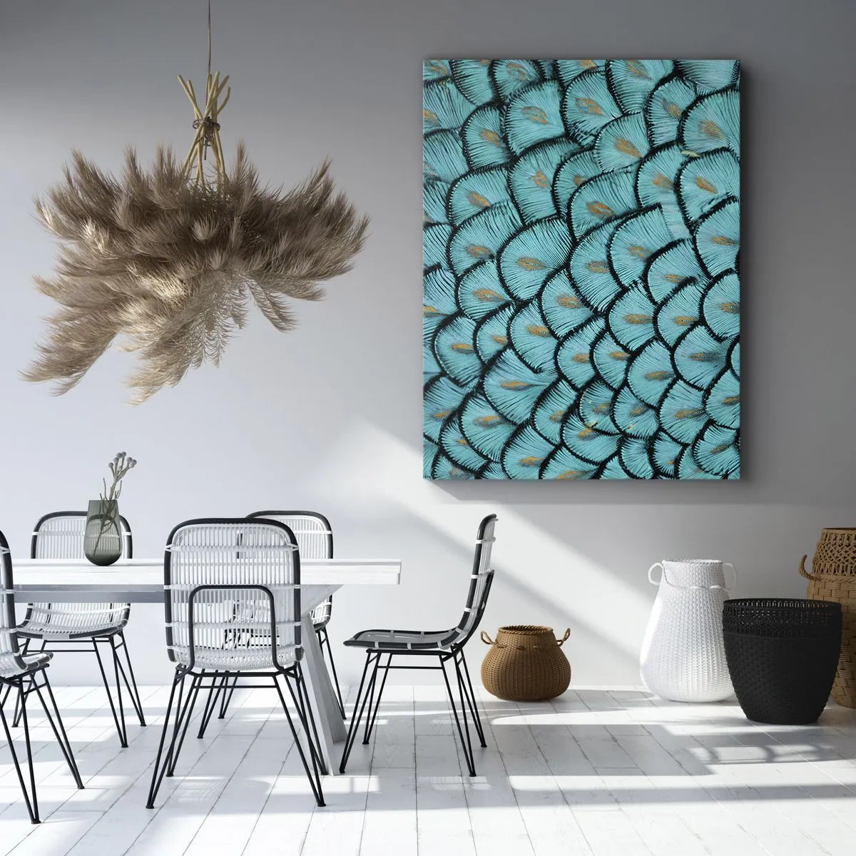 Tablou pe pânză - Marea gală a penelor - 80x120 cm