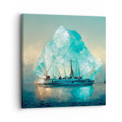 Tablou pe pânză - Diamant arctic - 30x30 cm
