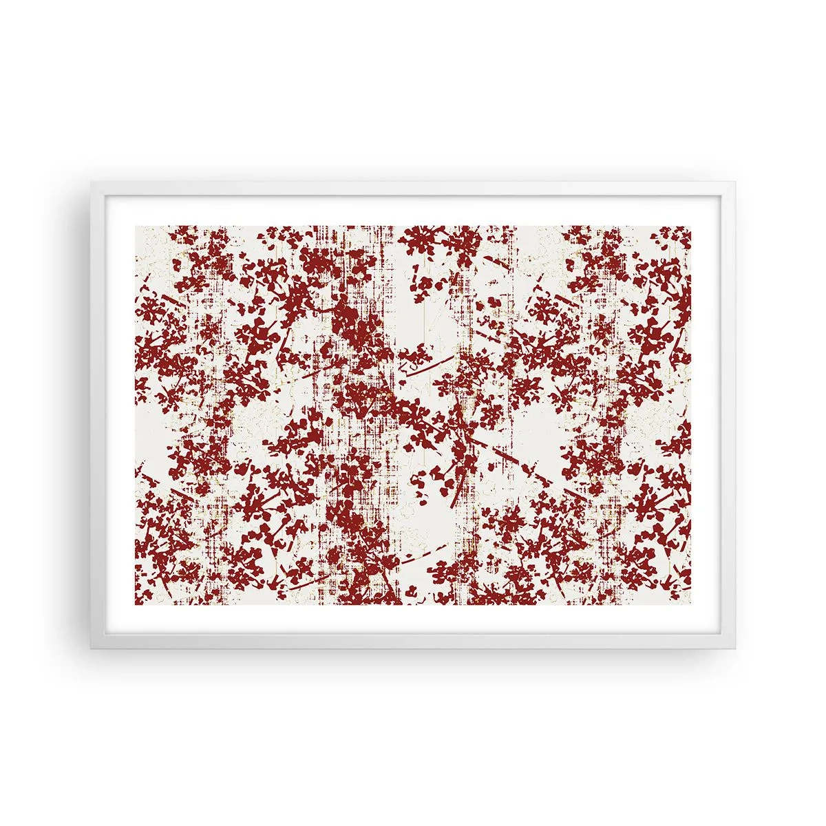 Poster în ramă albă - Ca un percal vechi - 70x50 cm