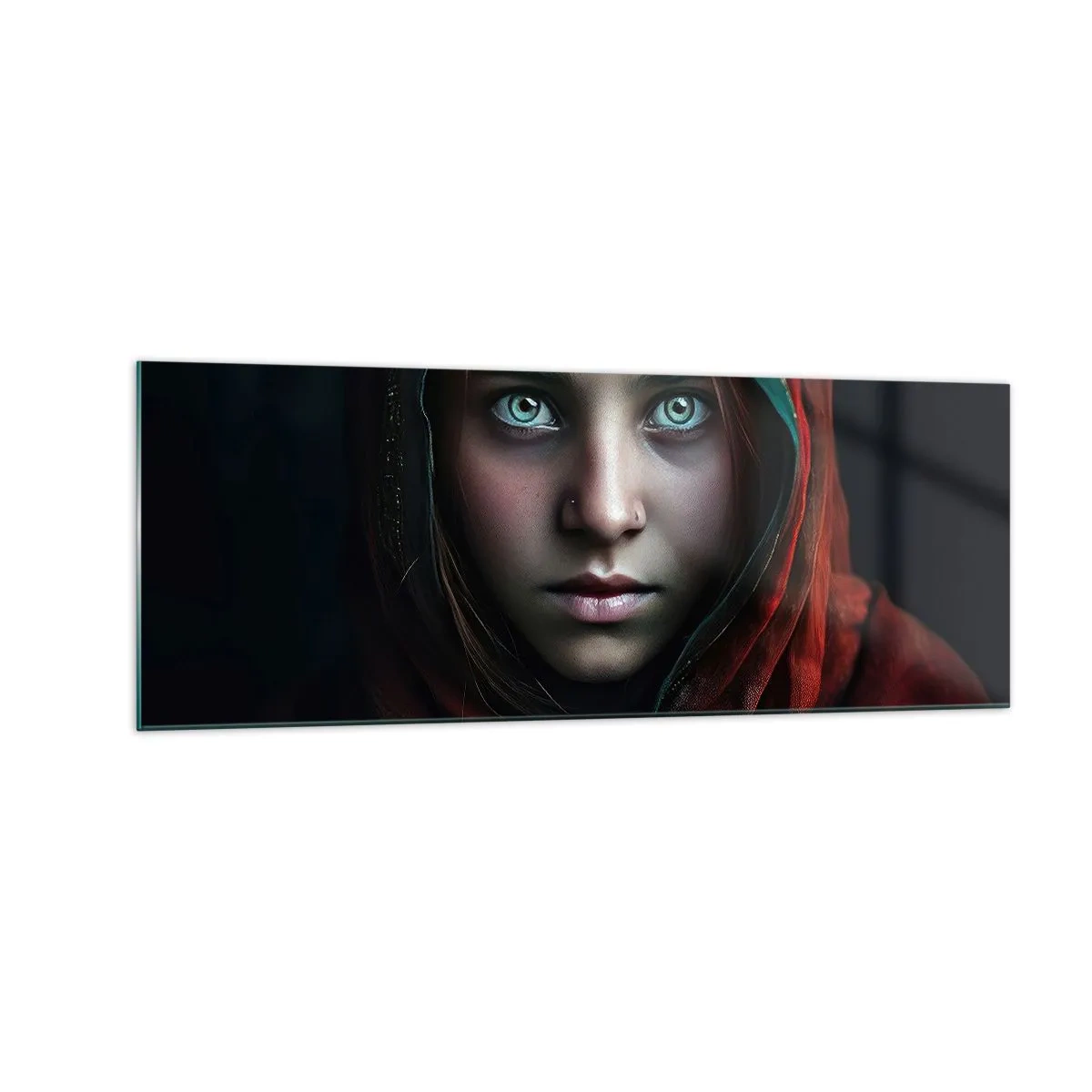 Tablou pe sticlă - Prințesa orientală - 140x50 cm