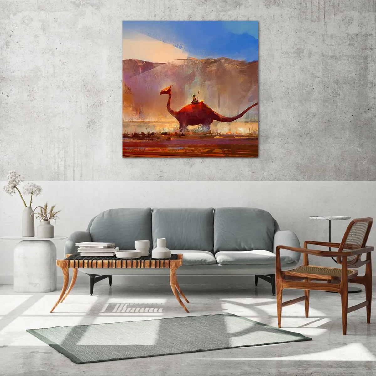 Tablou pe sticlă - Dacă nu ar fi dispărut - 70x70 cm