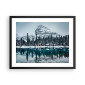 Poster în ramă neagră - Refugiu canadian - 50x40 cm