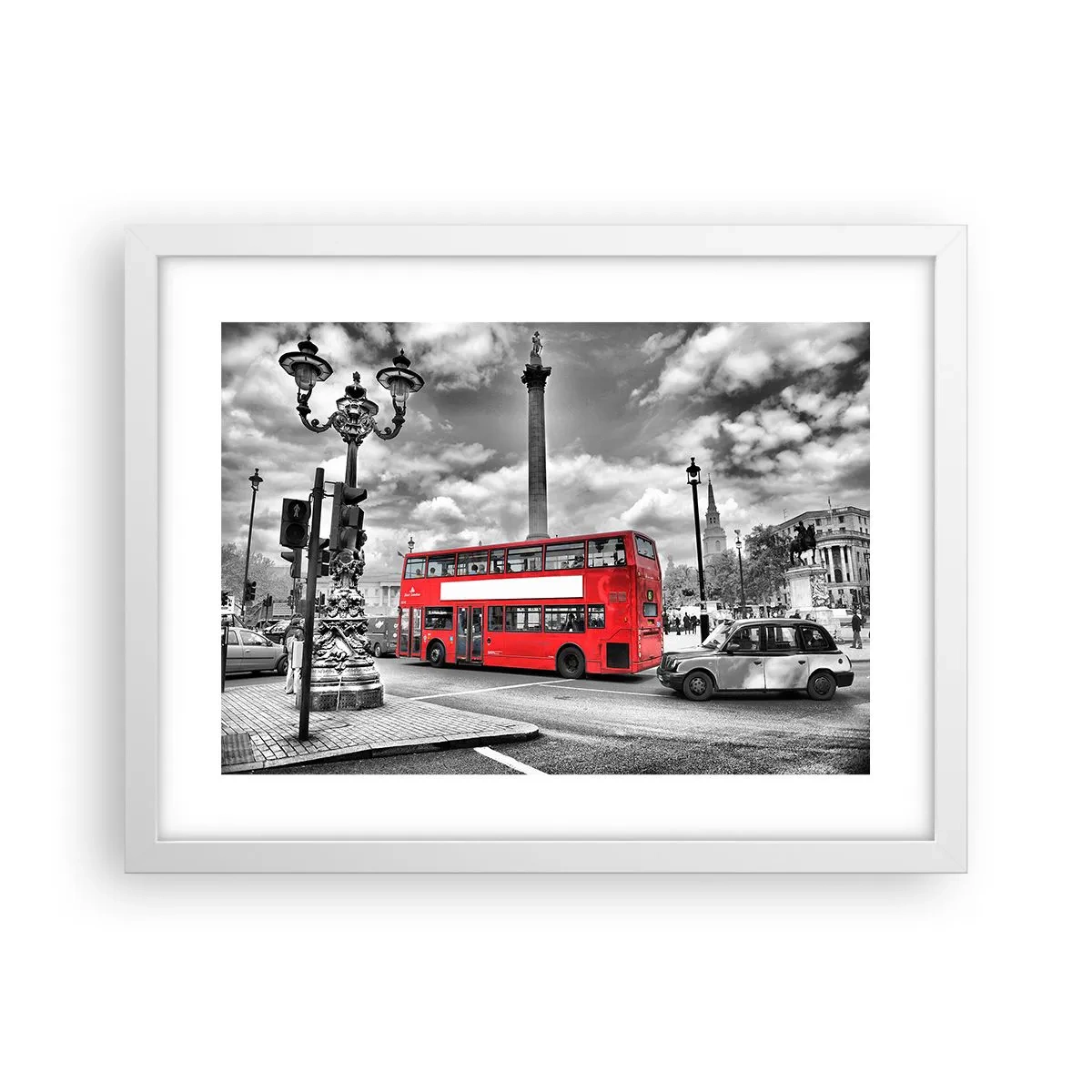 Poster în ramă albă - Adevărata forță vitală a orașului - 40x30 cm