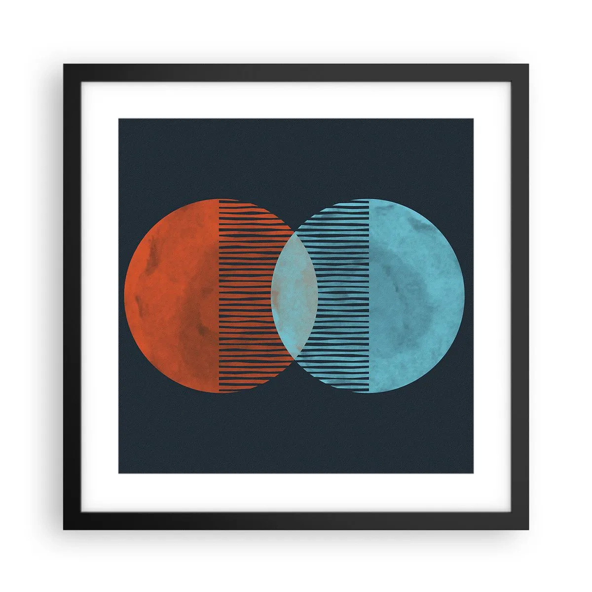 Poster în ramă neagră - Fantezie astronomică - 40x40 cm