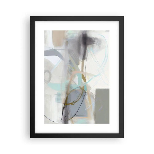Poster în ramă neagră - Abstracție cețoasă - 30x40 cm