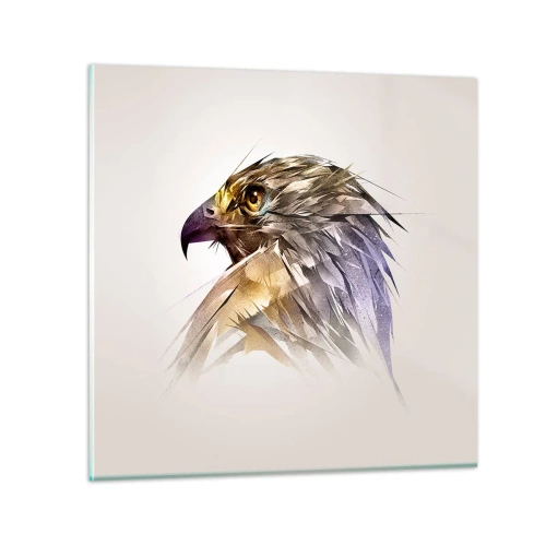 Tablou pe sticlă - Portretul unui războinic - 40x40 cm