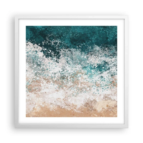 Poster în ramă albă - Povești despre mare - 50x50 cm