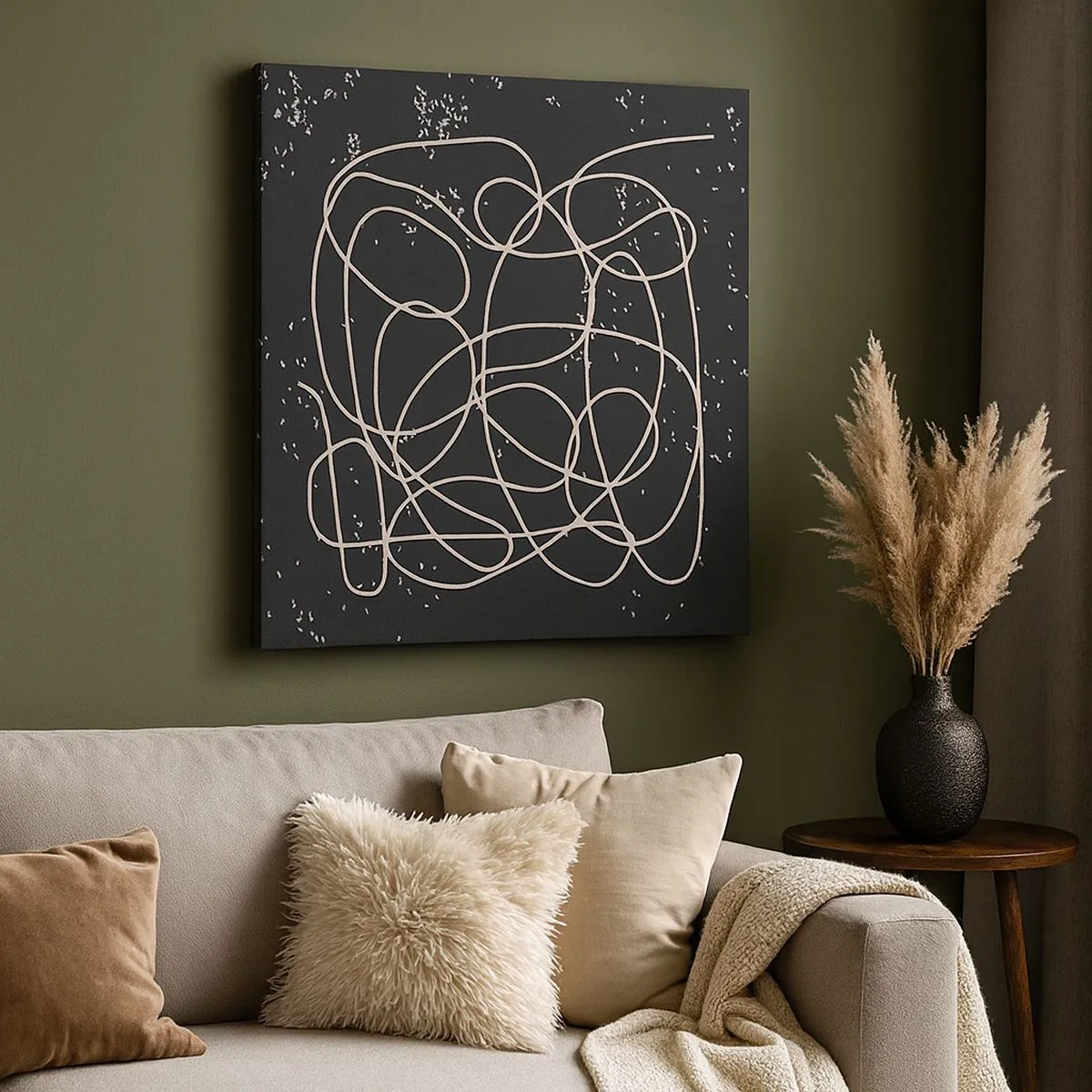 Tablou pe pânză - Gânduri rătăcitoare - 30x30 cm