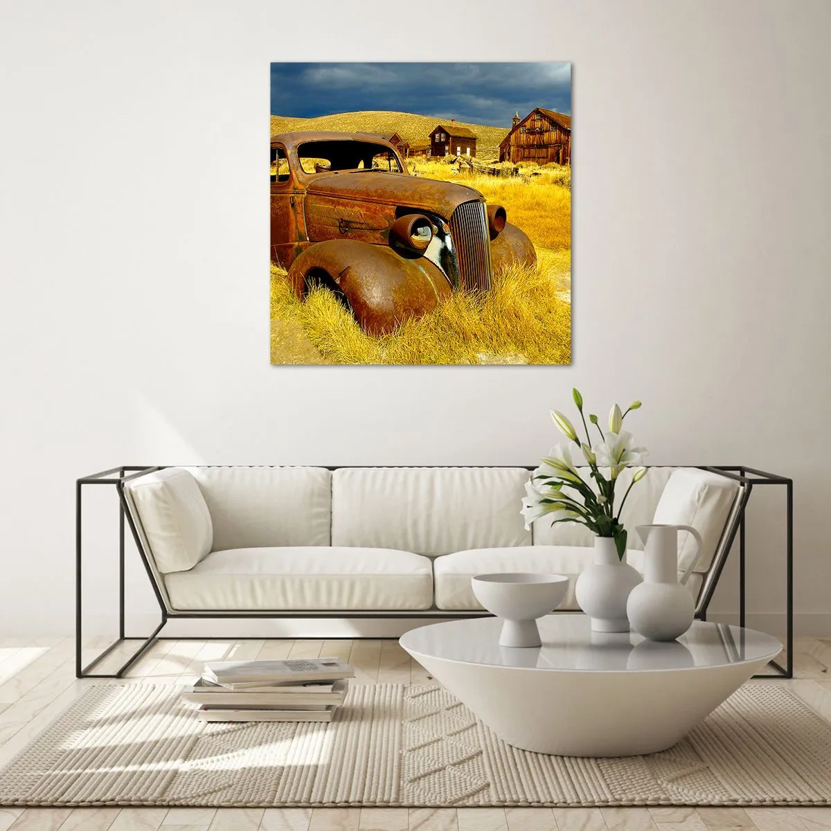 Tablou pe sticlă - O odihnă binemeritată - 70x70 cm