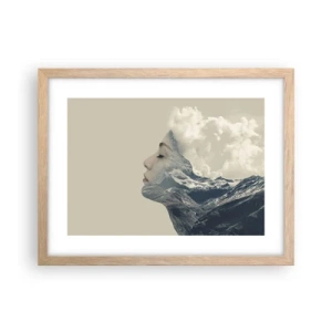 Poster în ramă de stejar deschis - Frumusețea elementelor - 40x30 cm