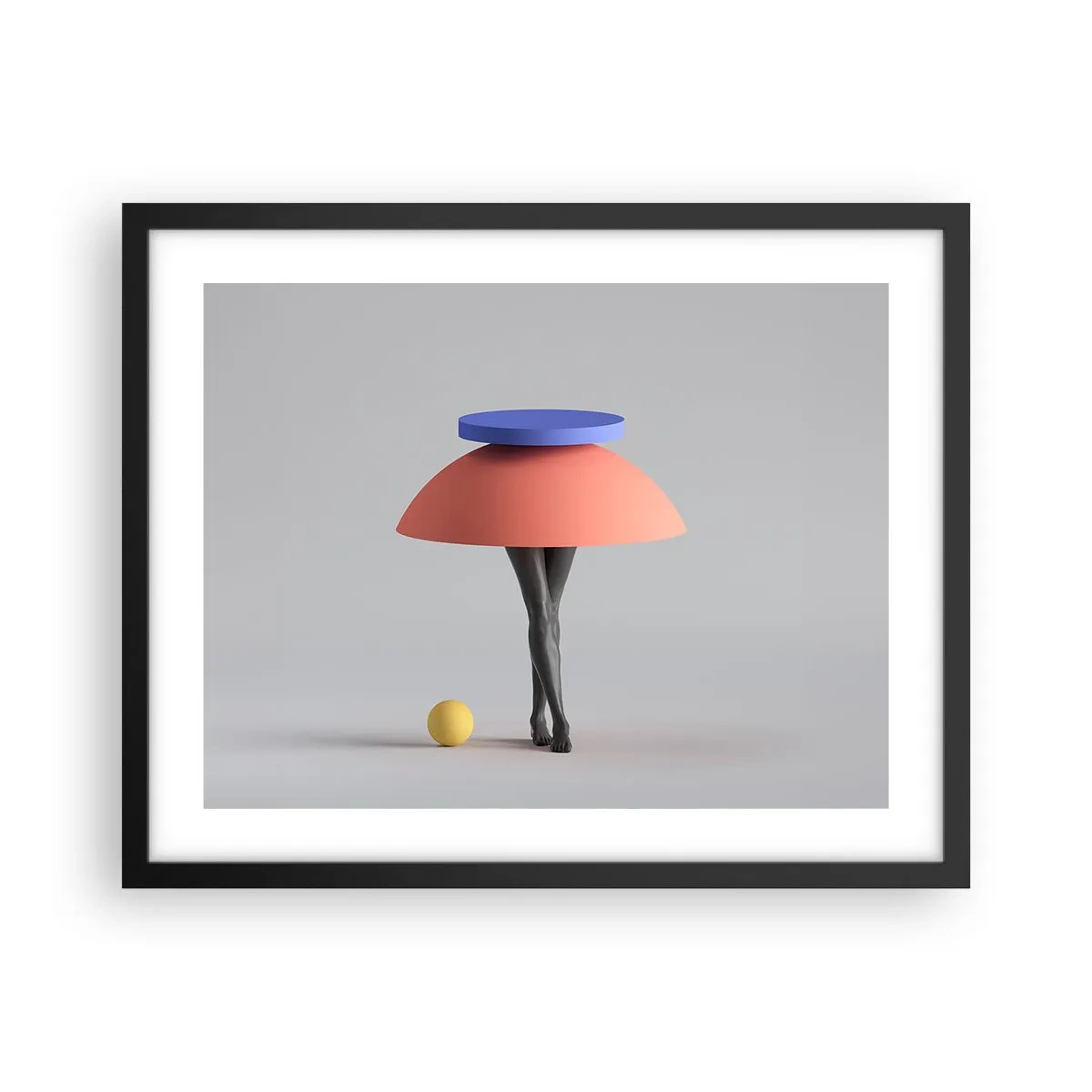 Poster în ramă neagră - Compoziție suprarealistă - 50x40 cm