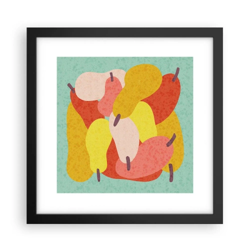 Poster în ramă neagră - Gustă soarele de vară - 30x30 cm