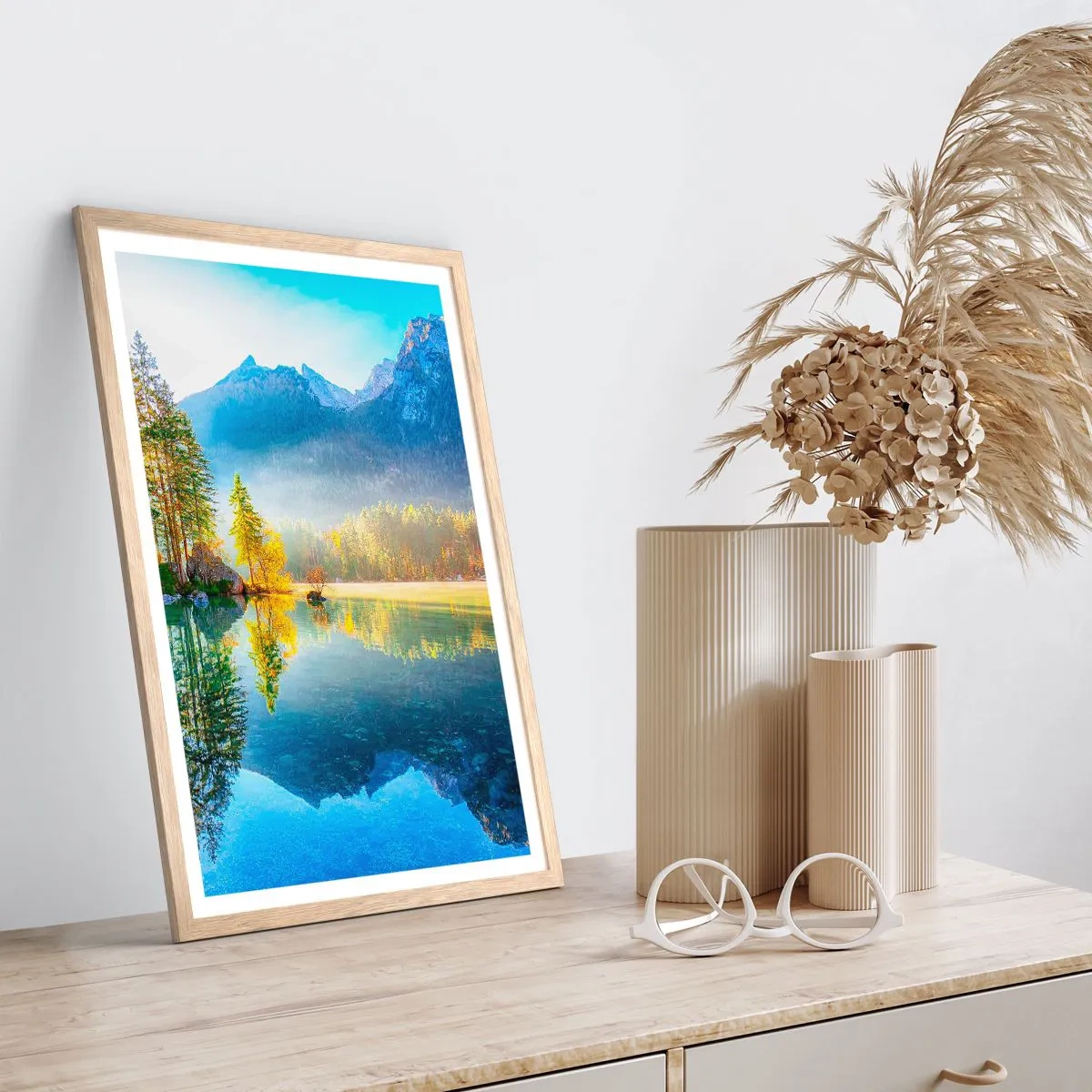 Poster în ramă de stejar deschis - Maiestate și dulceață - 30x40 cm