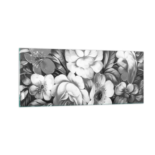 Tablou pe sticlă - Frumoase chiar și în gri - 100x40 cm
