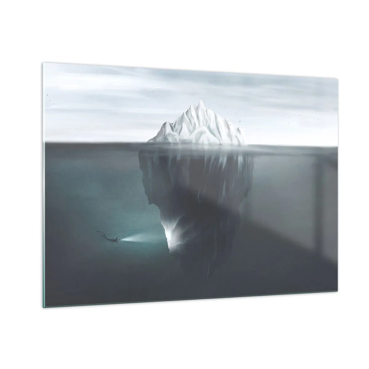 Tablou pe sticlă - Un mister subacvatic - 100x70 cm