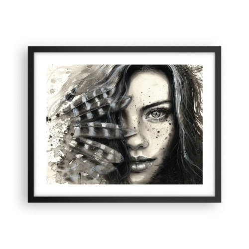 Poster în ramă neagră - Frumusețe sălbatică - 50x40 cm