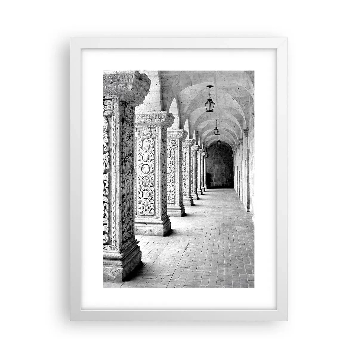 Poster în ramă albă - Și încotro…? - 30x40 cm