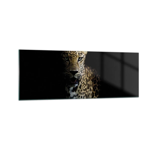 Tablou pe sticlă - Frumusețe întunecată - 140x50 cm