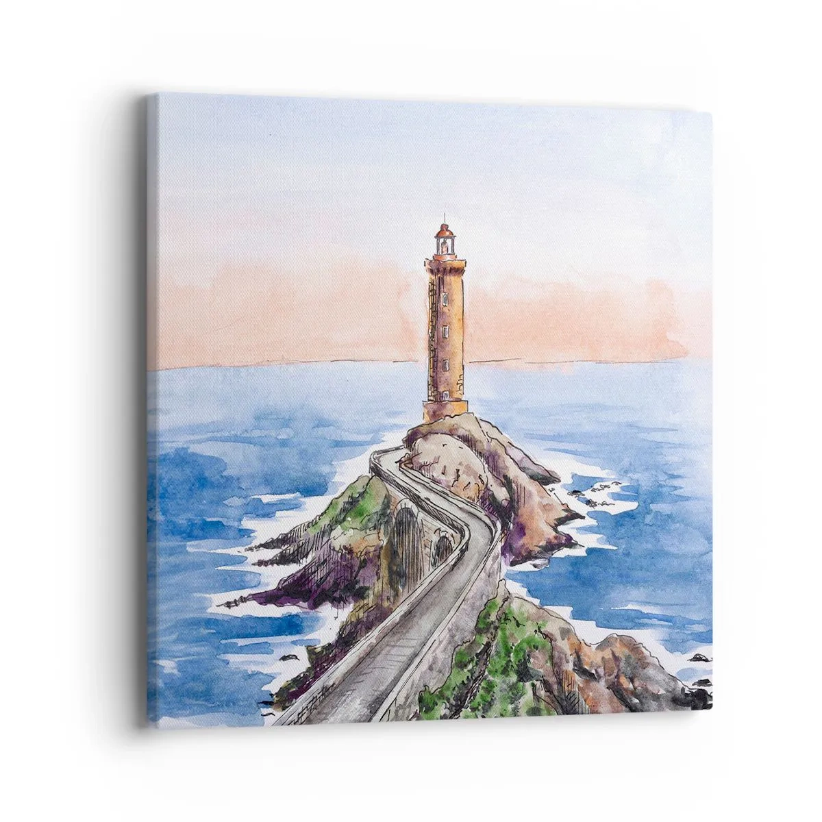 Tablou pe pânză - Cu fața la mare - 40x40 cm
