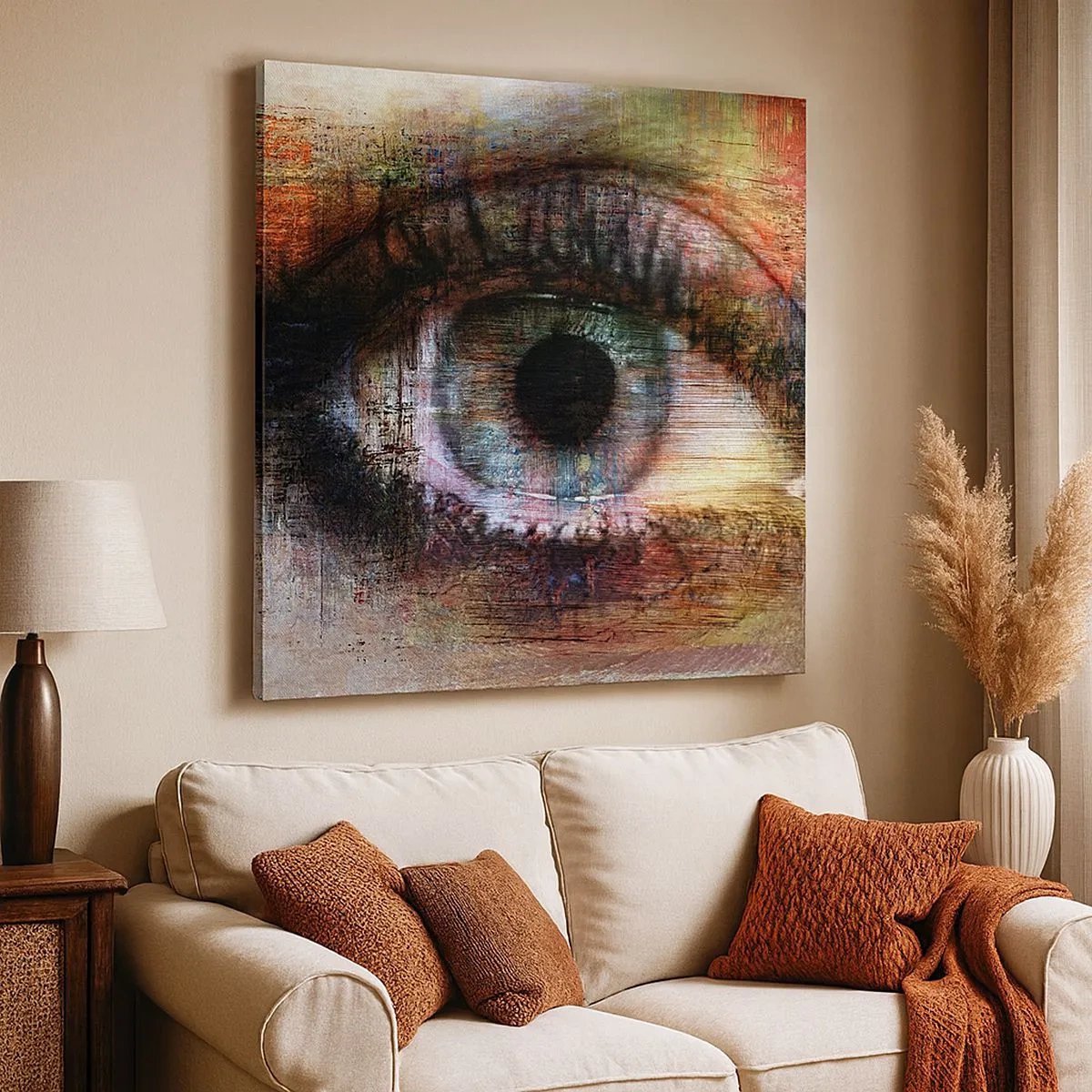 Tablou pe pânză - Poți privi în suflet - 30x30 cm