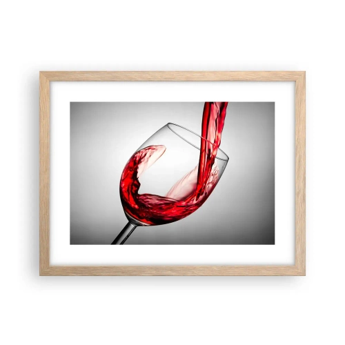 Poster în ramă de stejar deschis - Culoare - mișcare - sunet - 40x30 cm