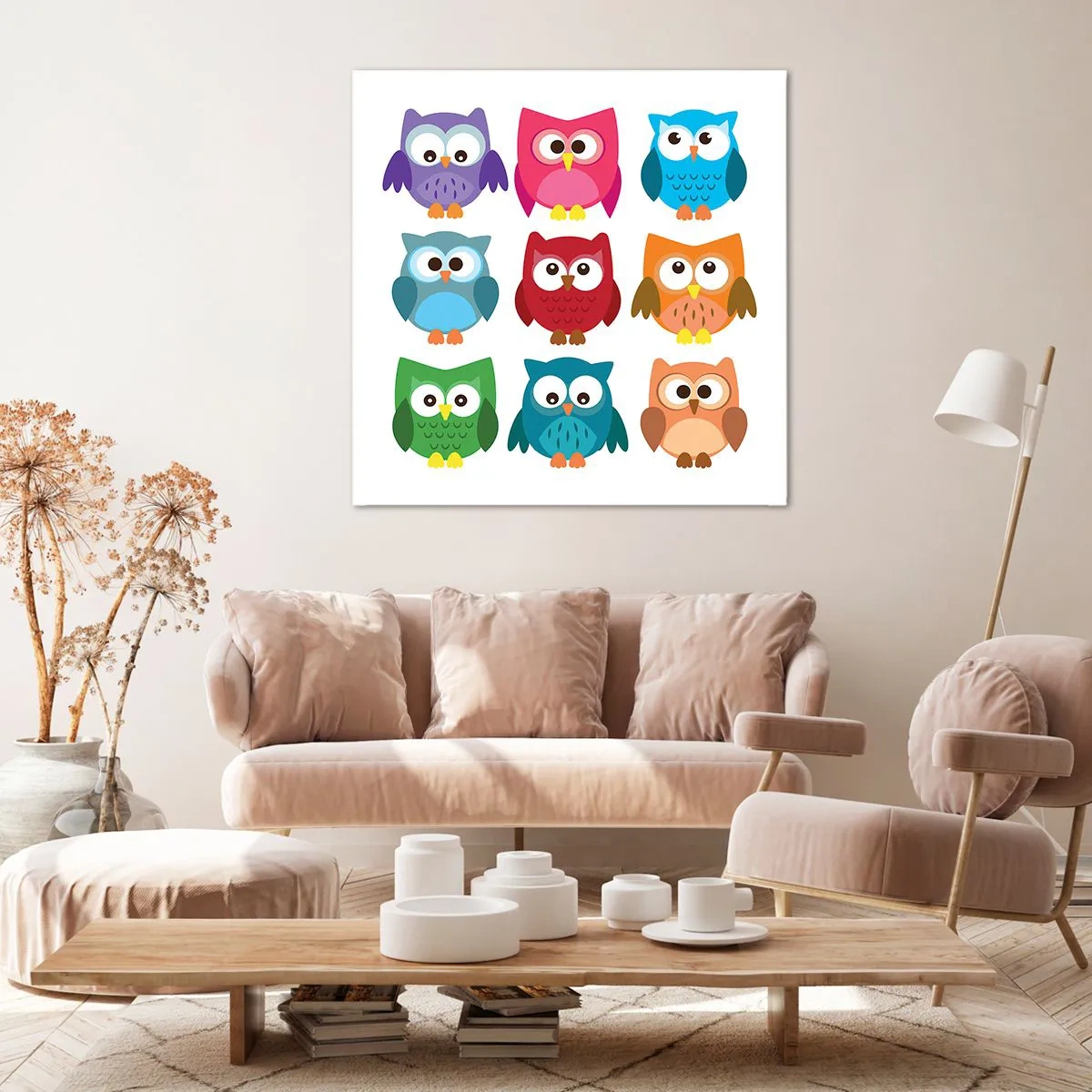 Tablou pe pânză - Diferențele pot fi amuzante - 40x40 cm