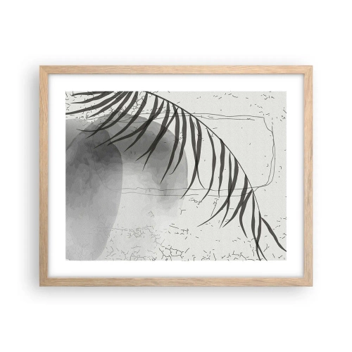 Poster în ramă de stejar deschis - Exotismul subtil al naturii - 50x40 cm