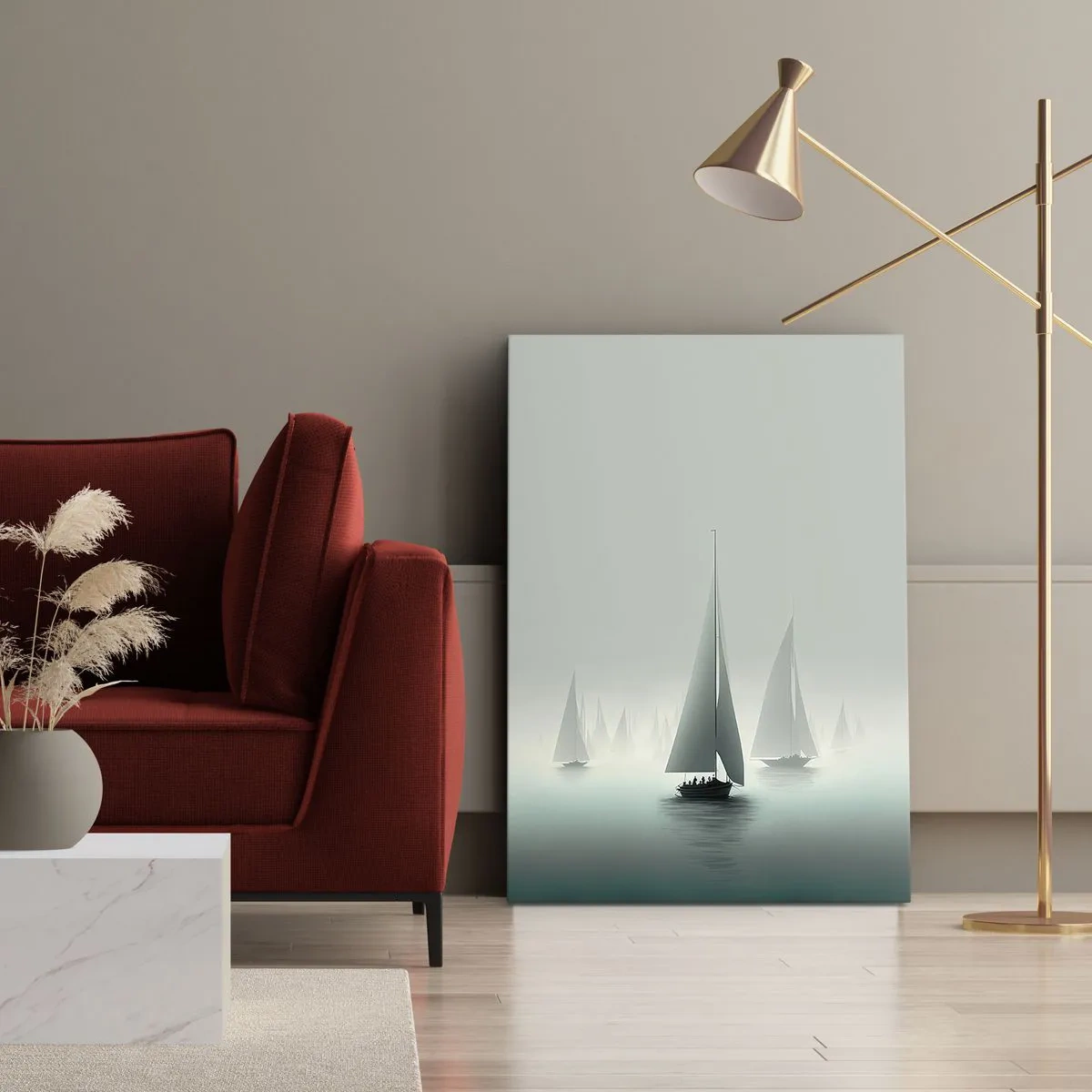 Tablou pe pânză - Create din ceață - 55x100 cm