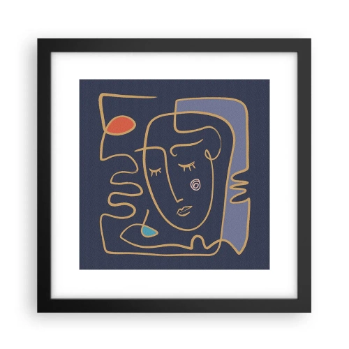 Poster în ramă neagră - În reverie - 30x30 cm