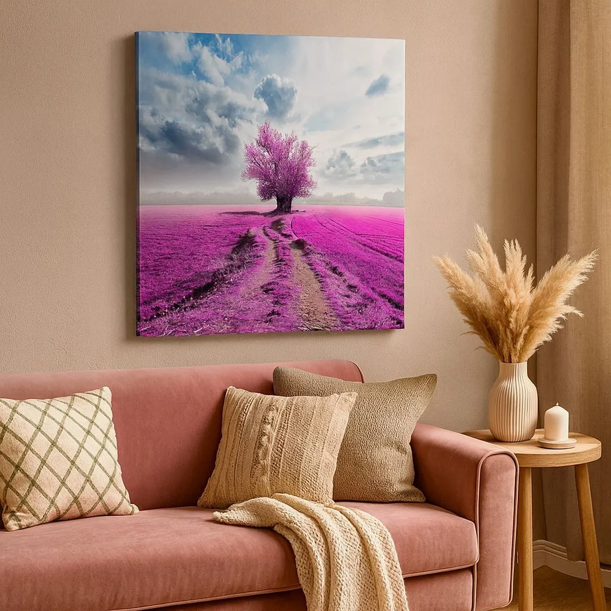 Tablou pe pânză - Câmpul cu iarbă neagră - 30x30 cm