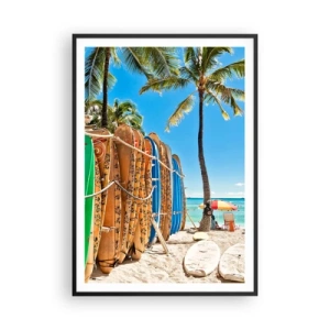 Poster în ramă neagră - Distracție însorită - 70x100 cm