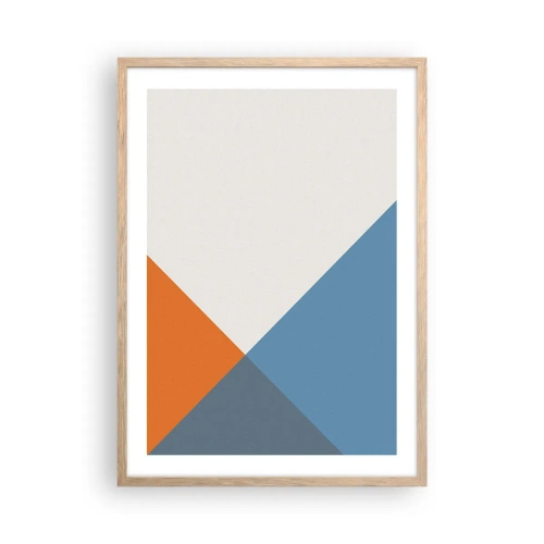Poster în ramă de stejar deschis - La un unghi drept - 50x70 cm