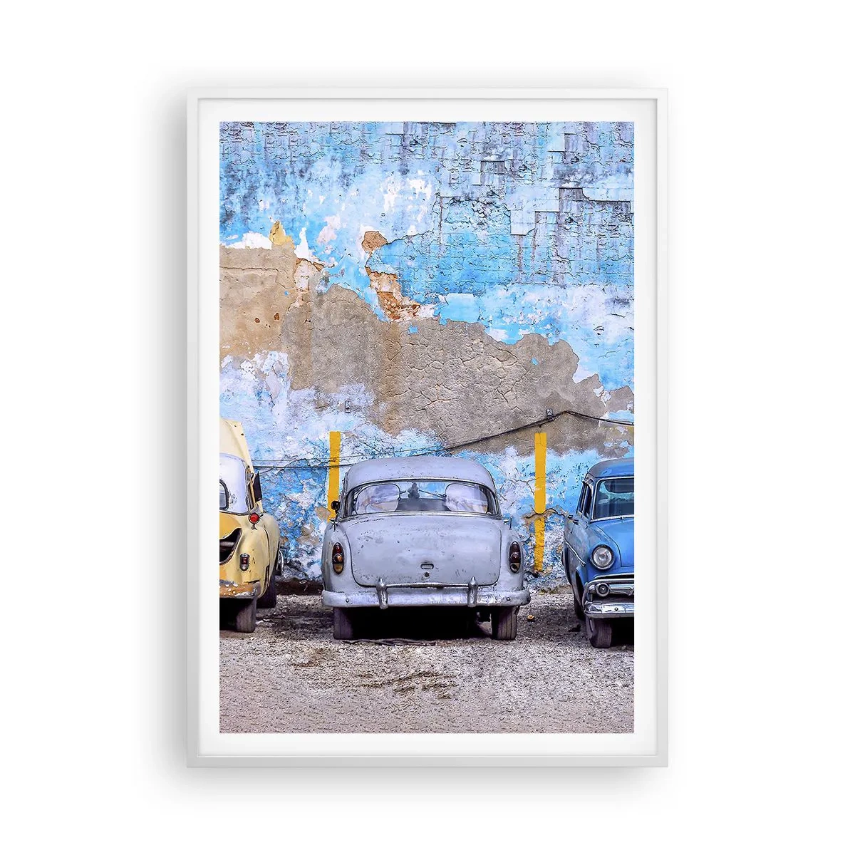 Poster în ramă albă - Întâlnirea veteranilor - 70x100 cm