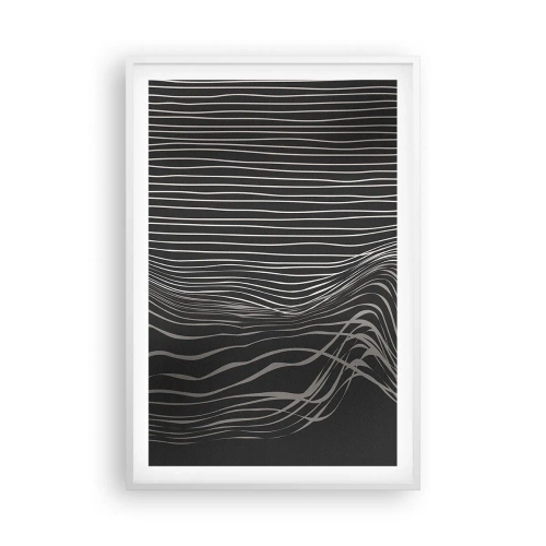 Poster în ramă albă - Ritm și accent - 61x91 cm