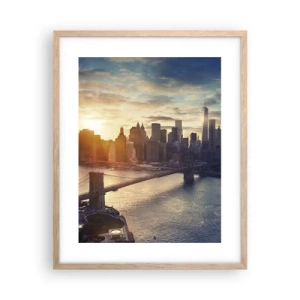 Poster în ramă de stejar deschis - Un monument al culturii occidentale - 40x50 cm