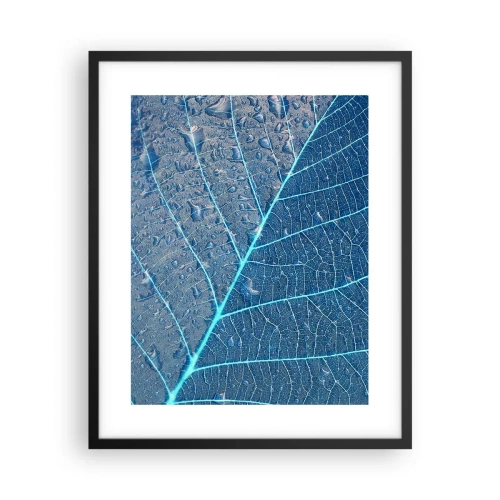 Poster în ramă neagră - Viața în albastru - 40x50 cm