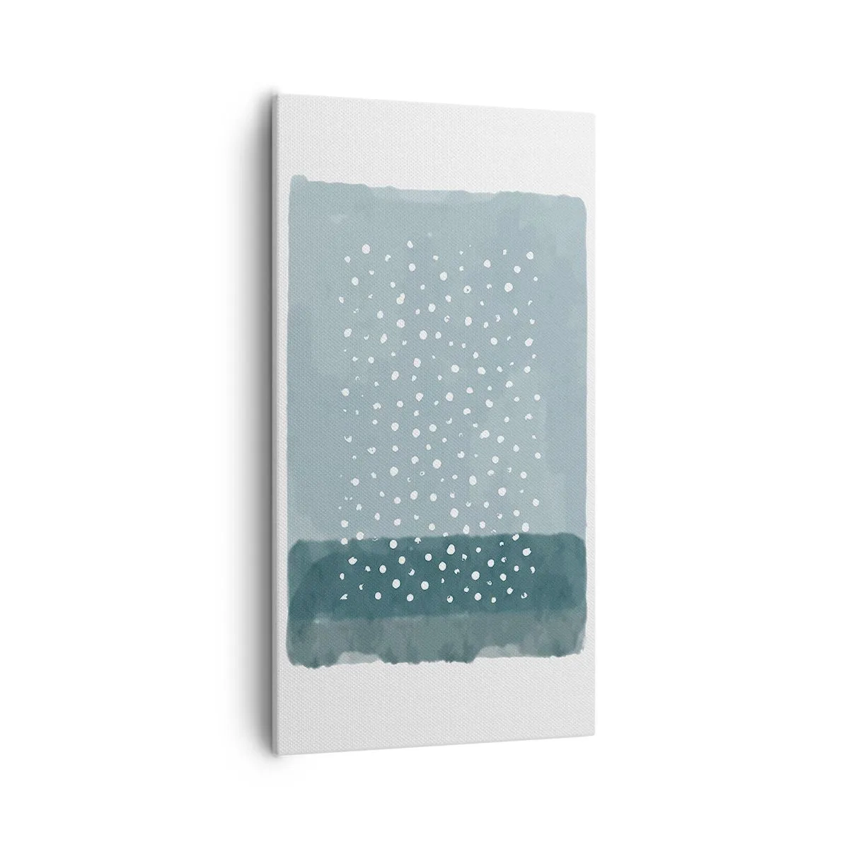 Tablou pe pânză - Crescute pe albastru - 55x100 cm