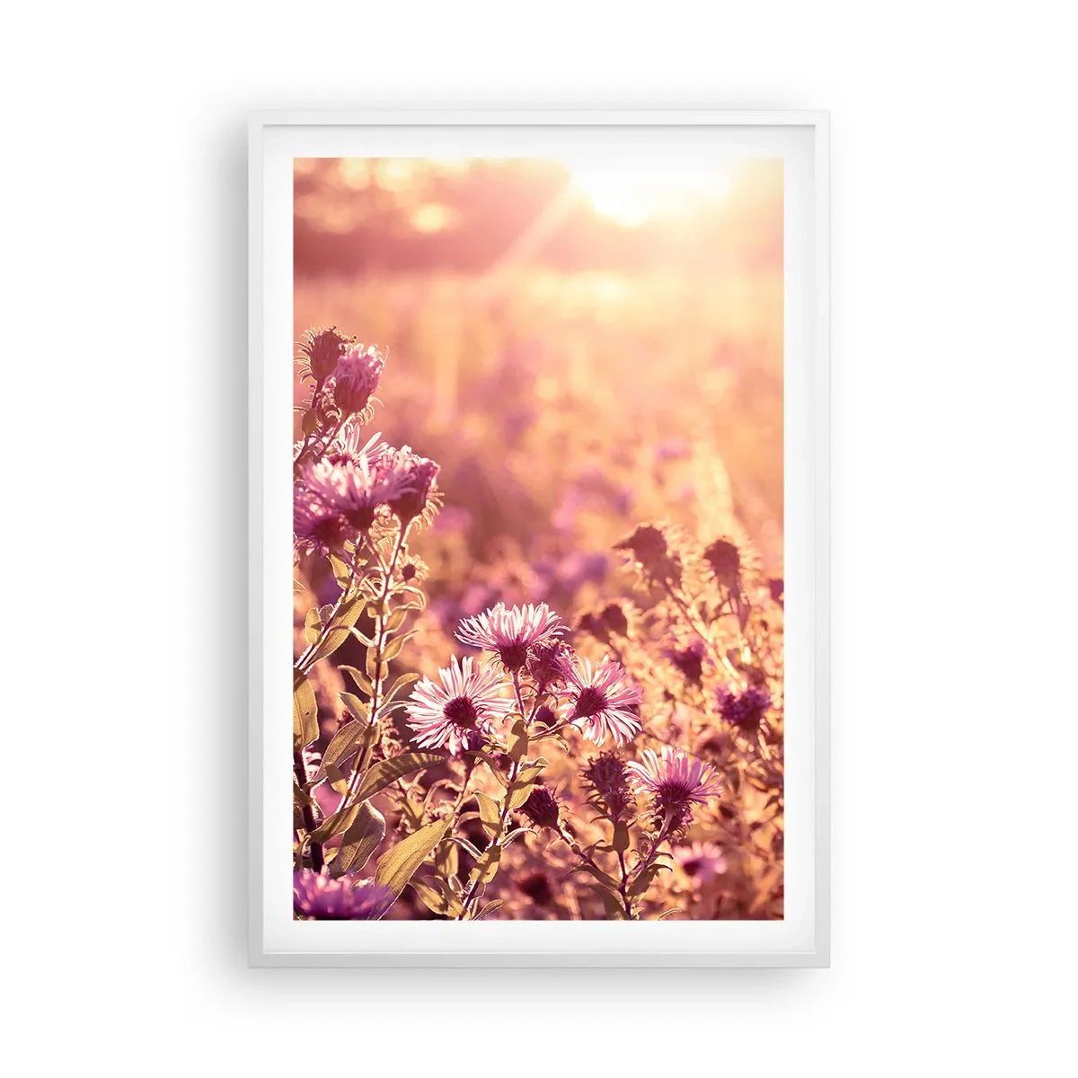 Poster în ramă albă - Înainte ca vara să plece - 61x91 cm