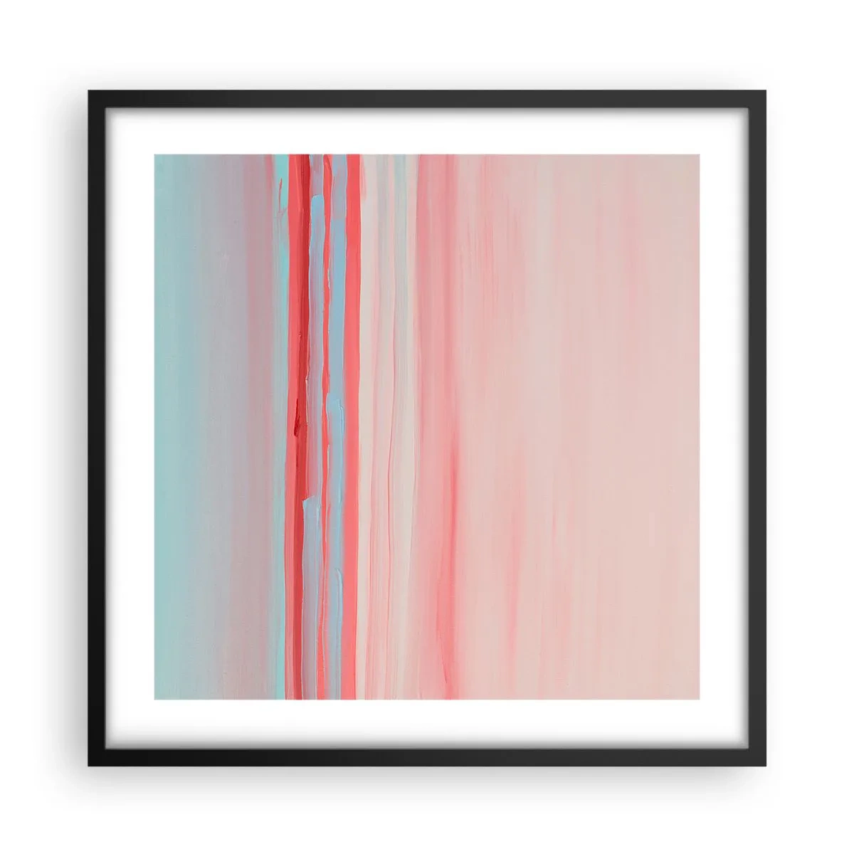 Poster în ramă neagră - Abstracție în zori - 50x50 cm