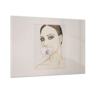 Tablou pe sticlă - Un simbol al eleganței și frumuseții - 100x70 cm