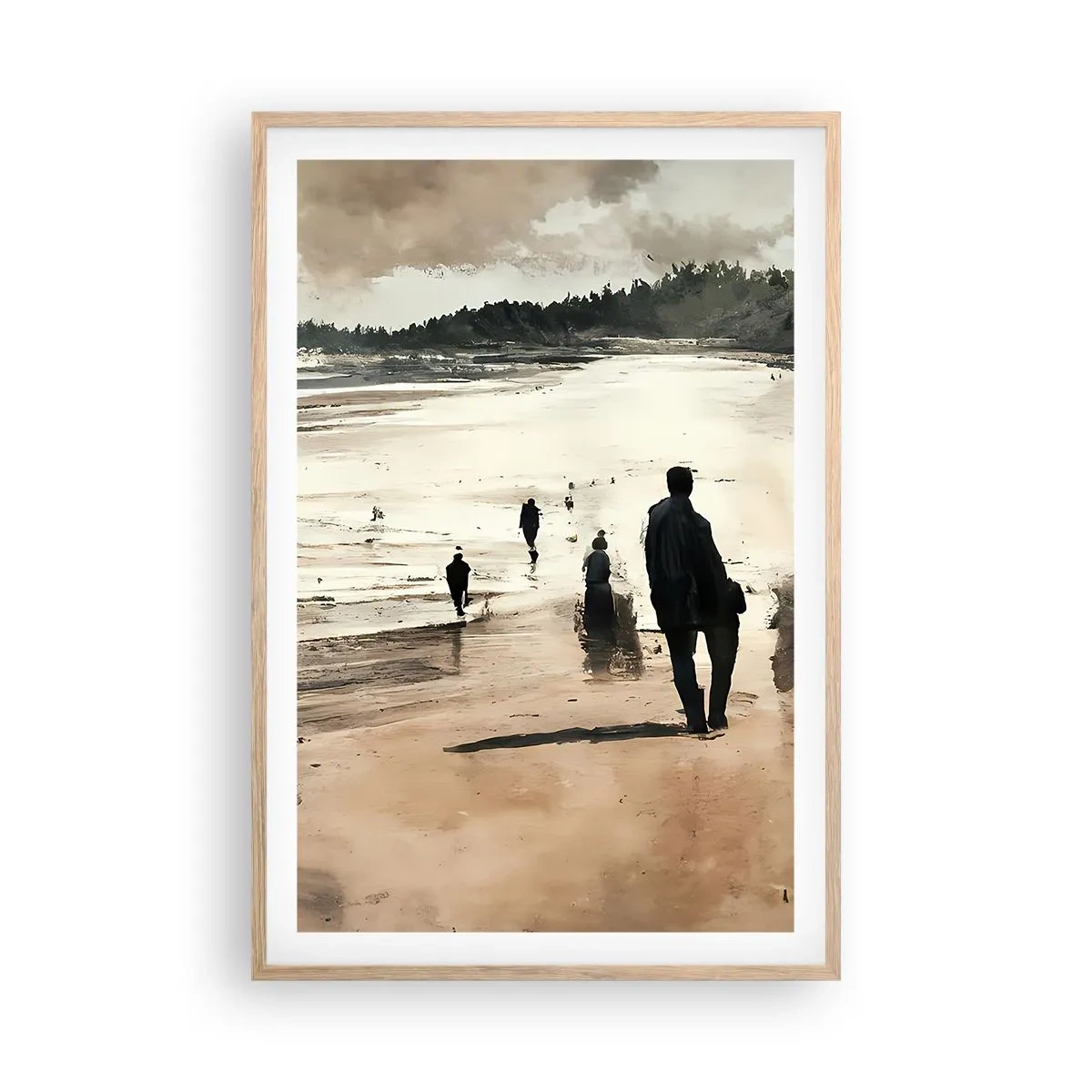 Poster în ramă de stejar deschis - Reamintiți - 61x91 cm