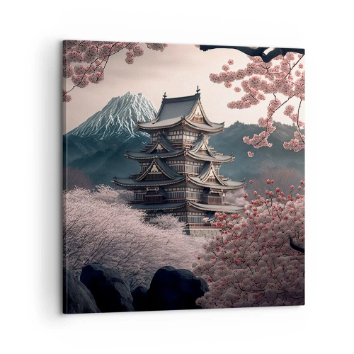 Tablou pe pânză - Țara florilor de cireș - 60x60 cm