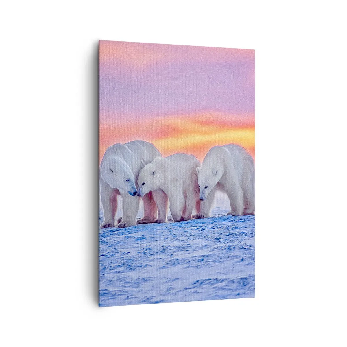 Tablou pe pânză - Căldura familiei este suficientă - 80x120 cm