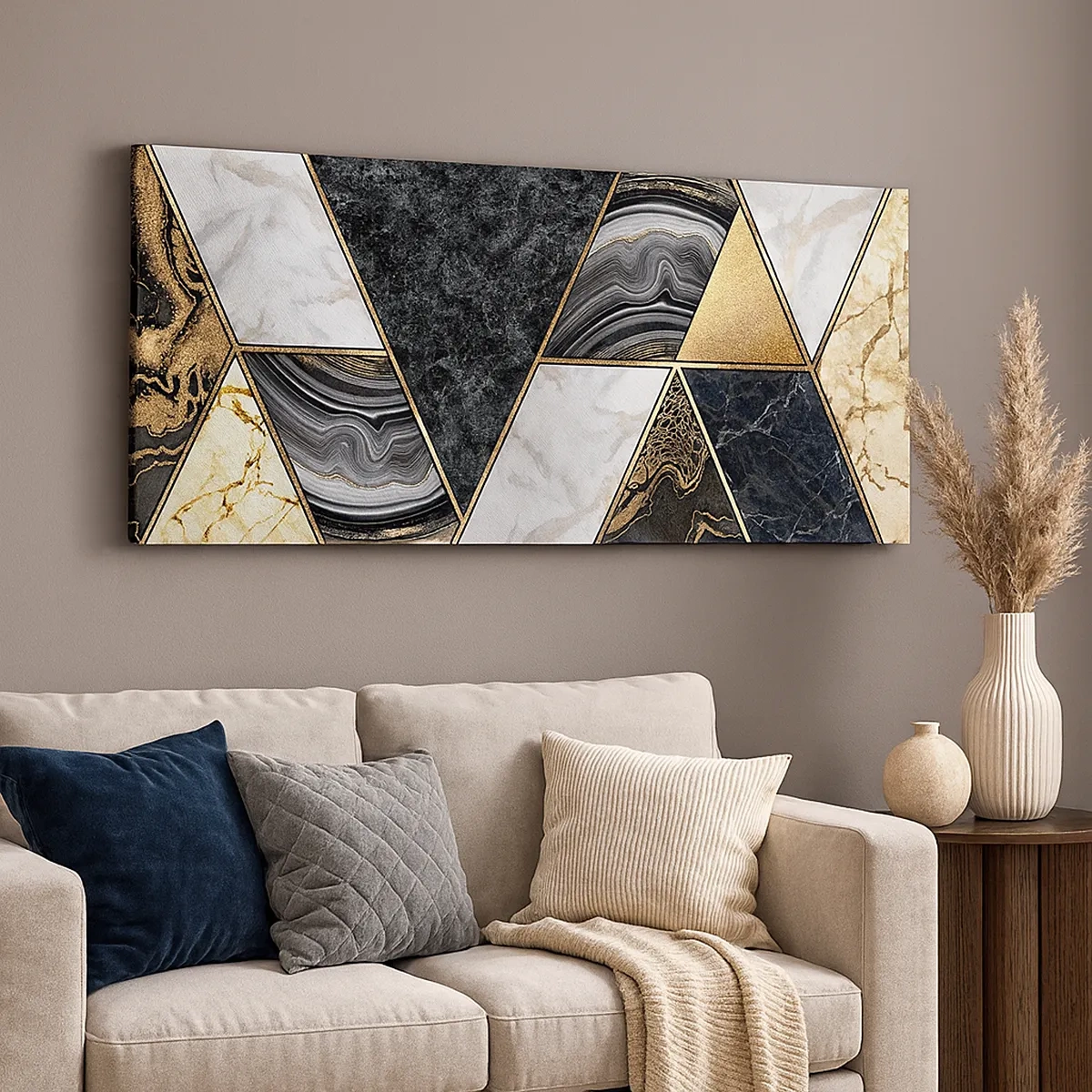 Tablou pe pânză - Piatră cu piatră - 30x30 cm