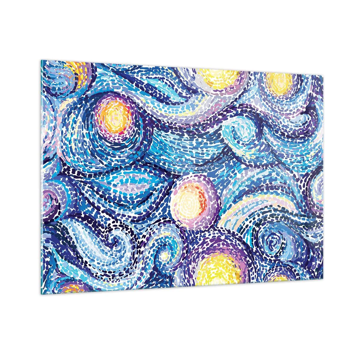Tablou pe sticlă - Dintr-un tablou de van Gogh - 100x70 cm