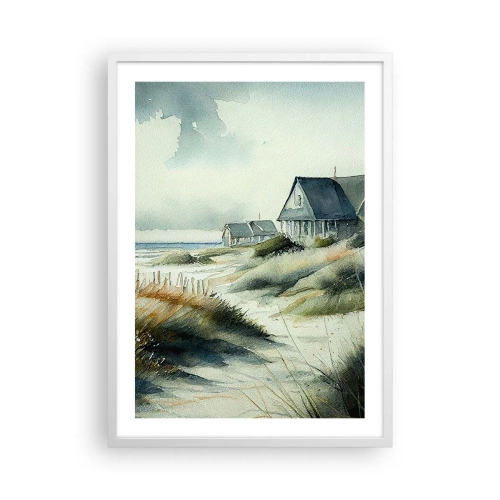 Poster în ramă albă - Departe de agitație - 50x70 cm