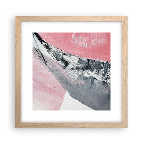 Poster în ramă de stejar deschis - Compoziție adaptată - 30x30 cm