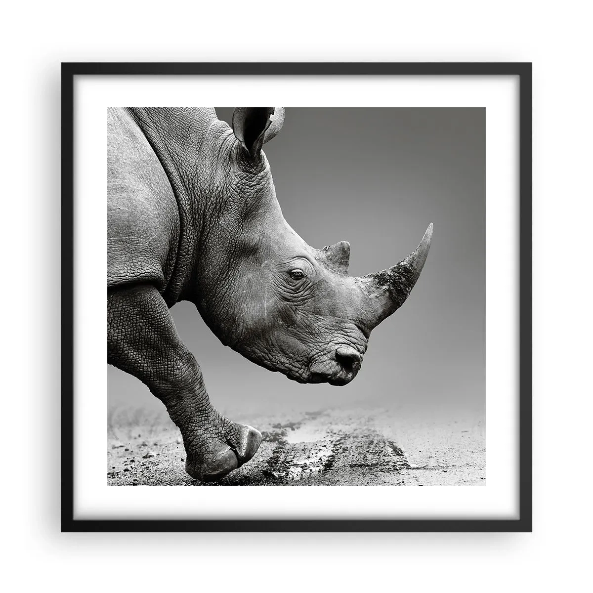 Poster în ramă neagră - O forță de neoprit - 50x50 cm
